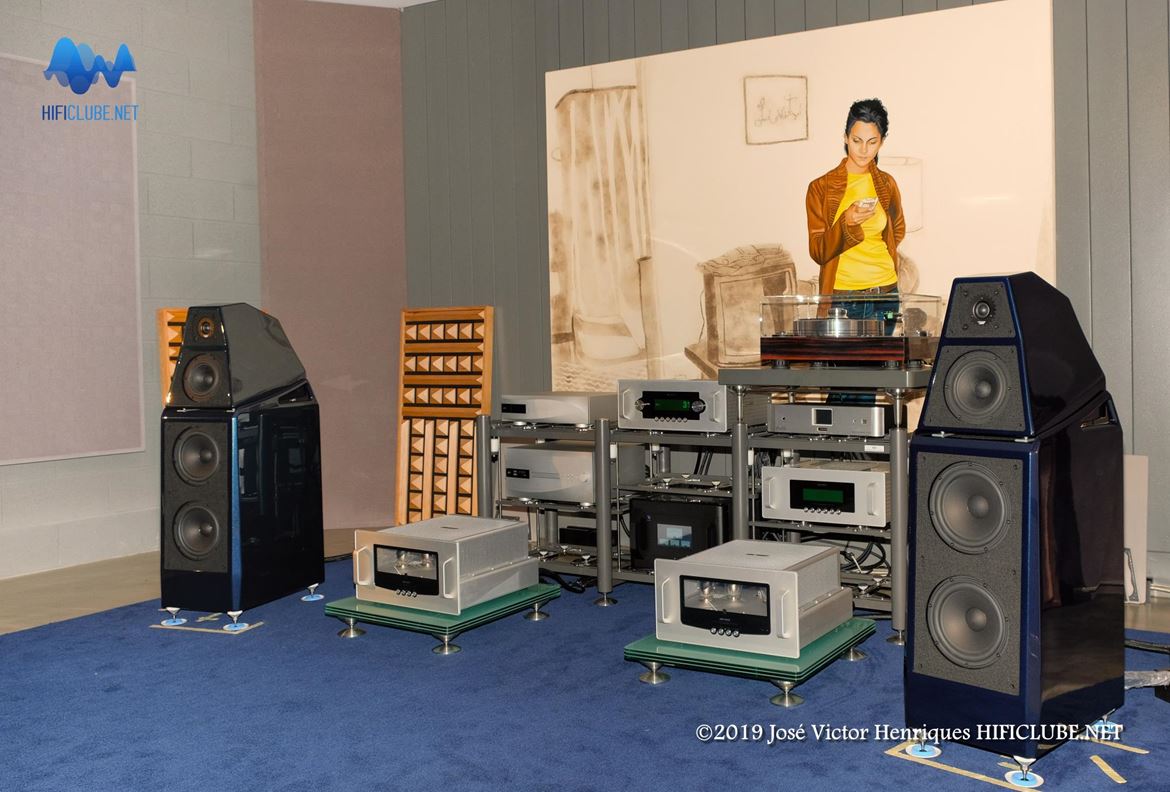 As Wilson Audio Sasha DAW, com amplificação ARC 160 M e fonte dCS, no auditório principal da Imacústica