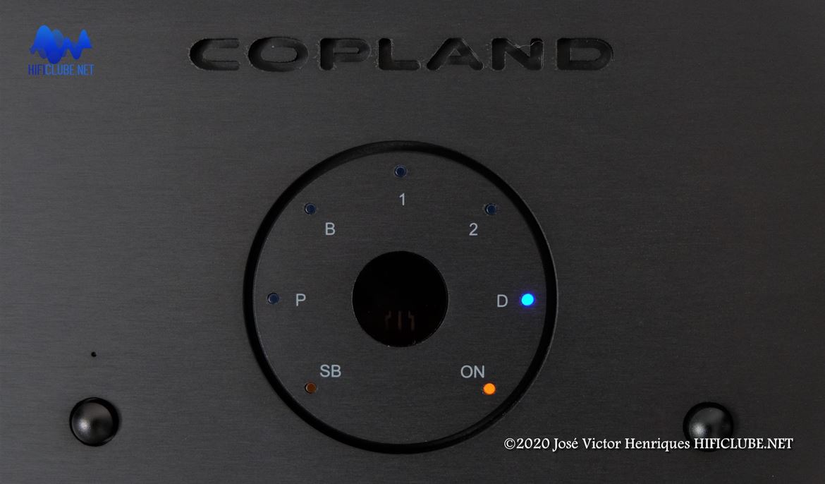 Copland CSA100 - mostrador circular: roda de leds