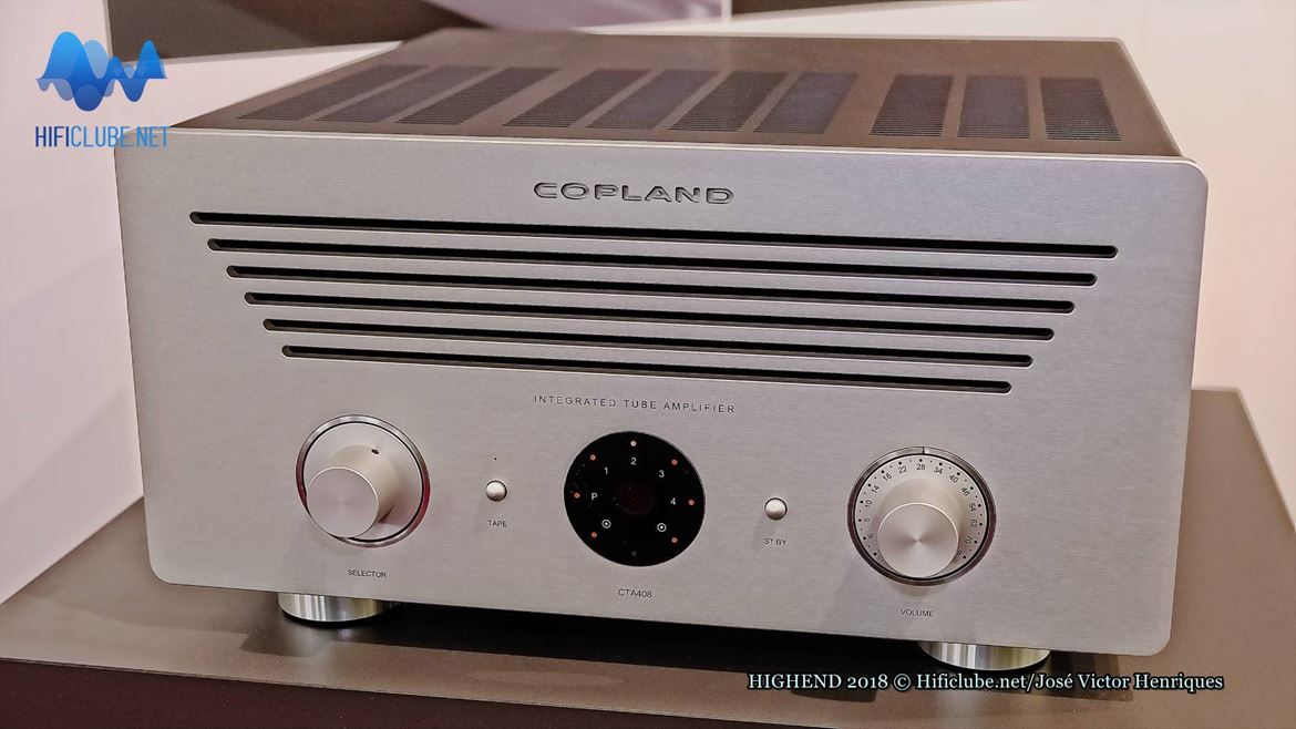 Copland CTA 408, integrado a válvulas, apresentado no Highend 2018