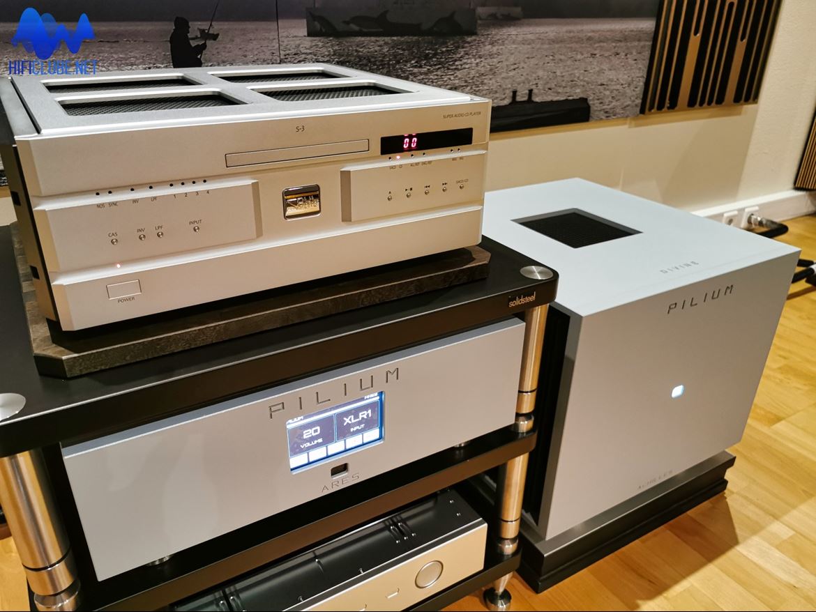 Pilium Acchiles power  Pilium Ares Preamp  Soulnote S3 SACD