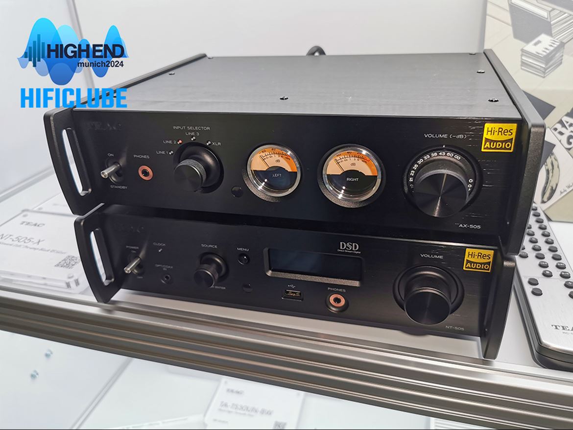 Teac. Nem só de highend vide o High End Show, de Munique. Marcas com modelos acessíveis como a Teac também se podem encontrar nos corredores, no meio de colunas de corneta que custam milhões.