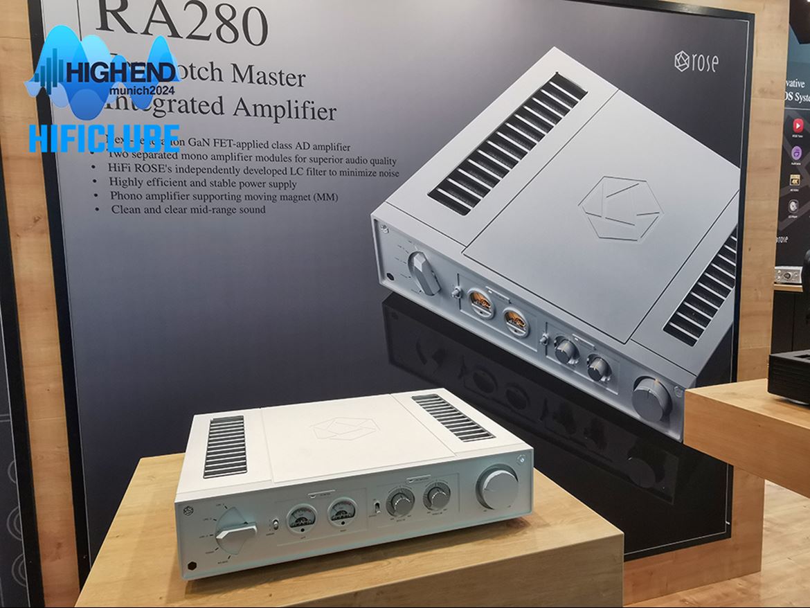 HiFi Rose: amplificador integrado RA280 GaNFET, classe AD, baseado no exótico RA180 testado pelo Hificlube.
