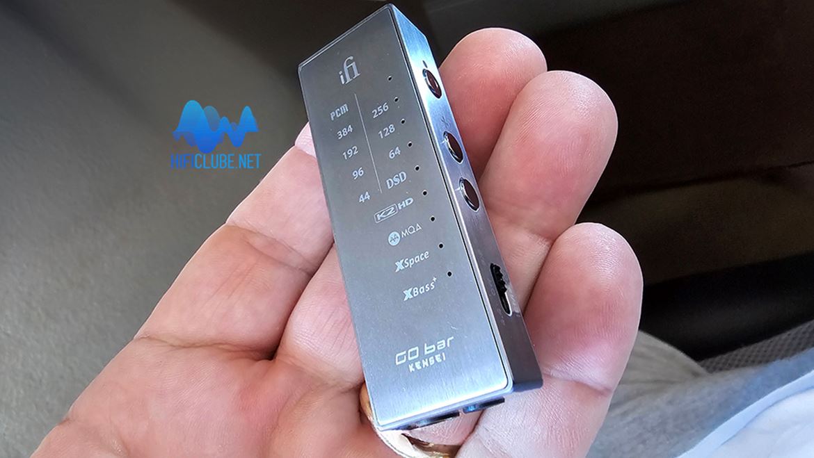 iFi Go Bar Kensei, um DAC de ultra-portátil, que cabe na palma da mão