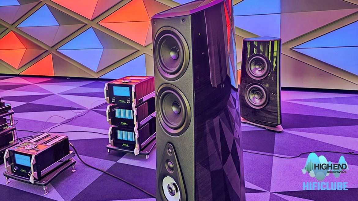 Sonus faber Suprema. Apresentação no âmbito do High End 2024, Munique.