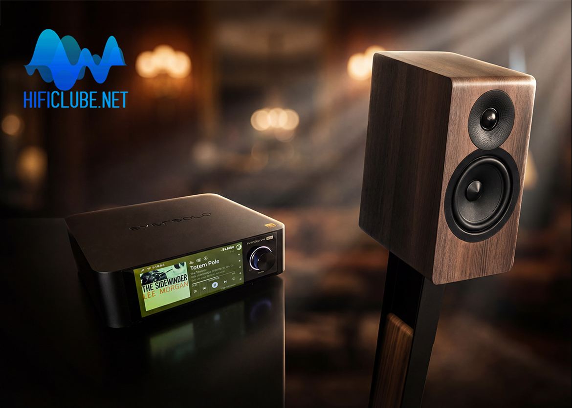 The Acoustic Energy AE300-2 inherits some of the Corinium technology. My pair had Walnut finish. Nice.