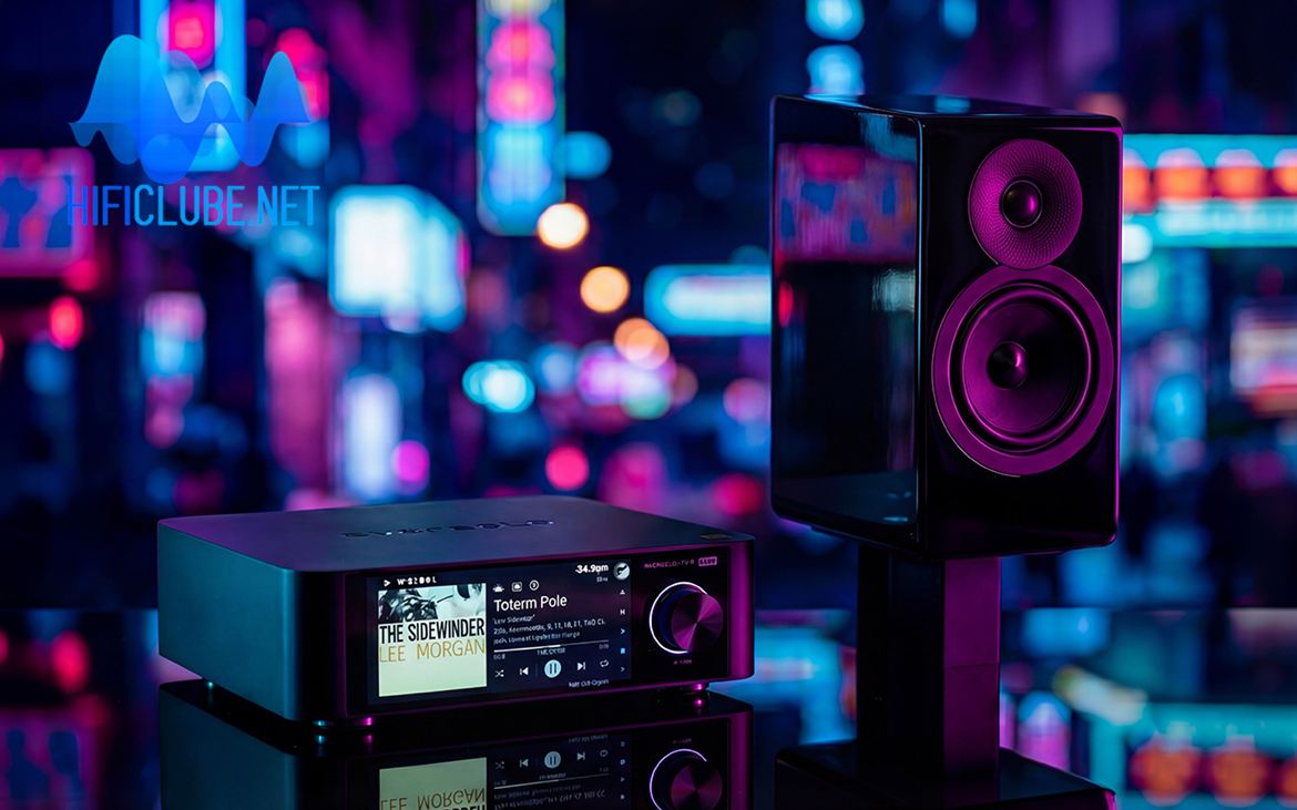 Eversolo Play + AE300MkII work well together, day and night in a tuxedo (black piano gloss). You can also buy them in Walnut and White Gloss.