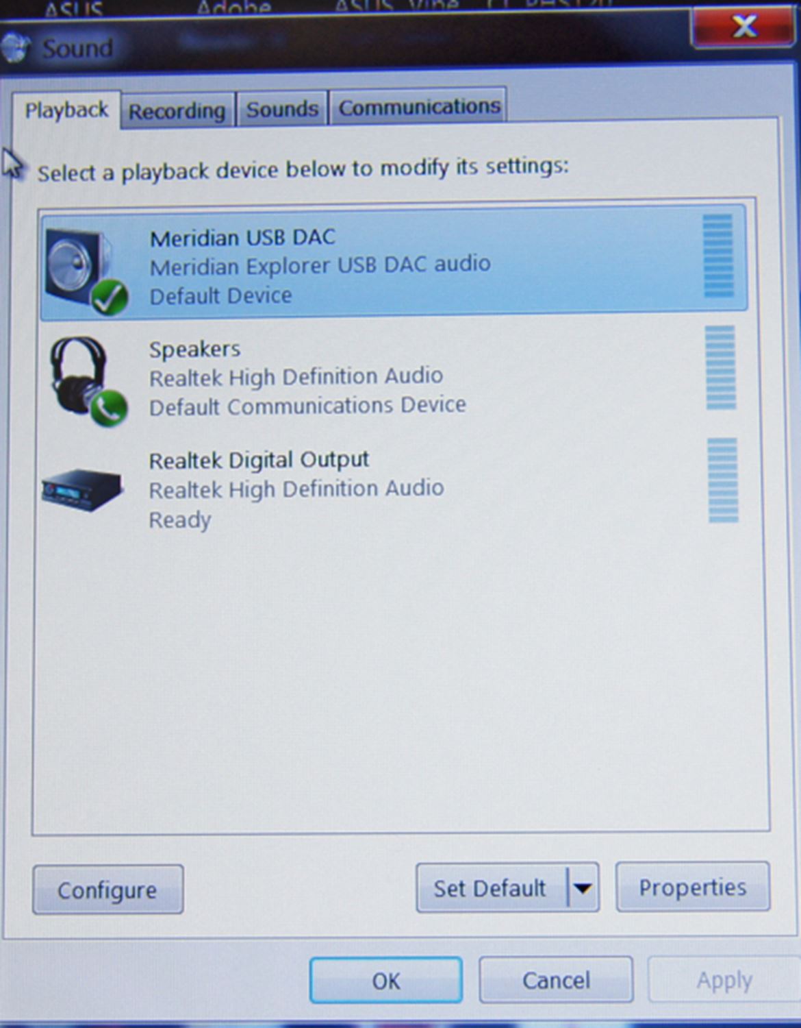 Windows select playback device