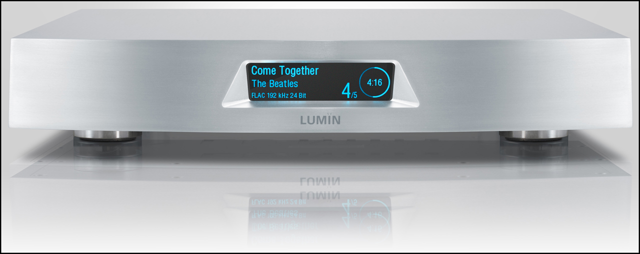 Lumin Network Player, linhas limpas e modernas; construção sólida, tecnologia digital de ponta e um som absolutamente... analógico!