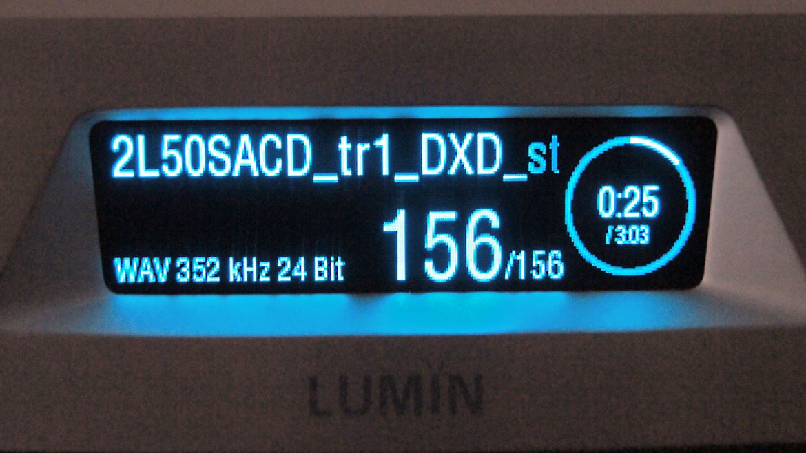O Lumin não precisa do MinimServer para aceder a ficheiros PCM de qualquer resolução, incluindo DXD. O Lumin app é quanto basta, e funciona depressa e bem.