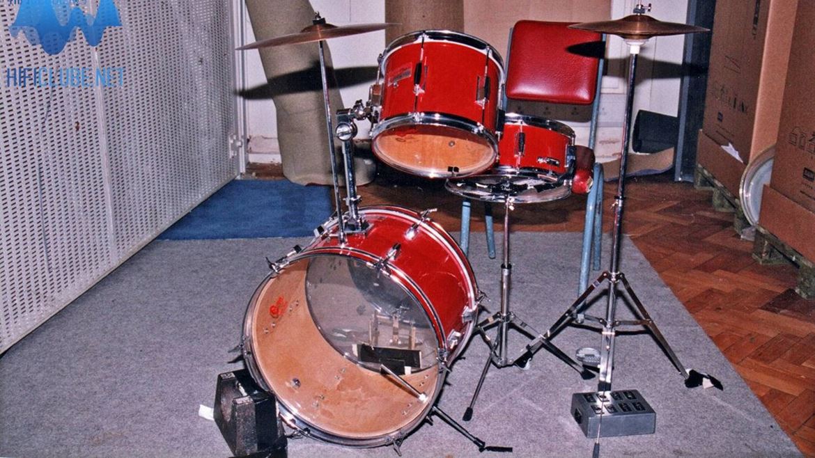 Bateria (alegadamente) utilizada por Ringo Starr (Abbey Road Studios, 1999)