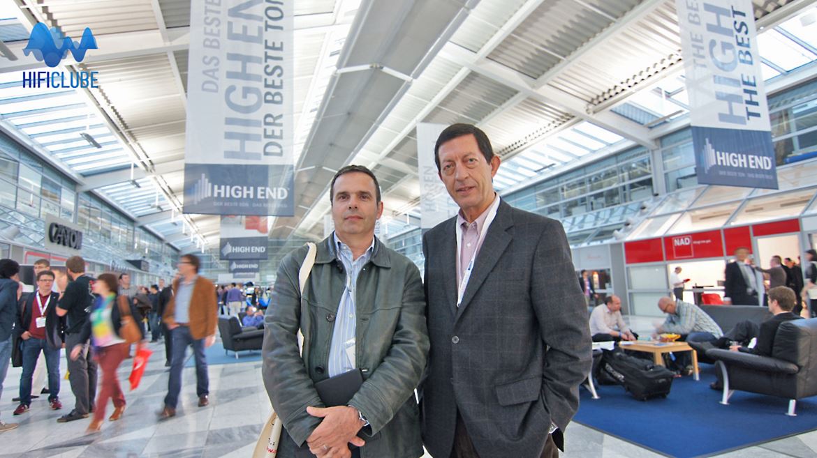 João Cancela e Alberto Silva, no Highend Show 2013, Munique. A Esoterico representa a NAD há uns bons 30 anos...