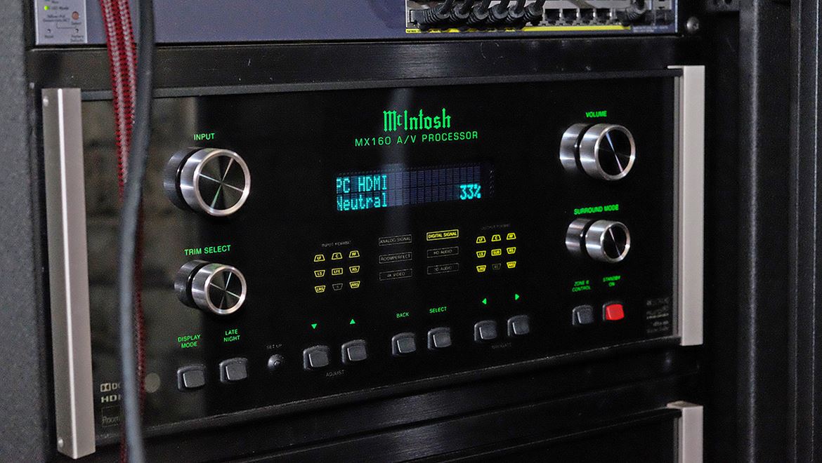 McIntosh new MX160 multichannel processor and preamplifier