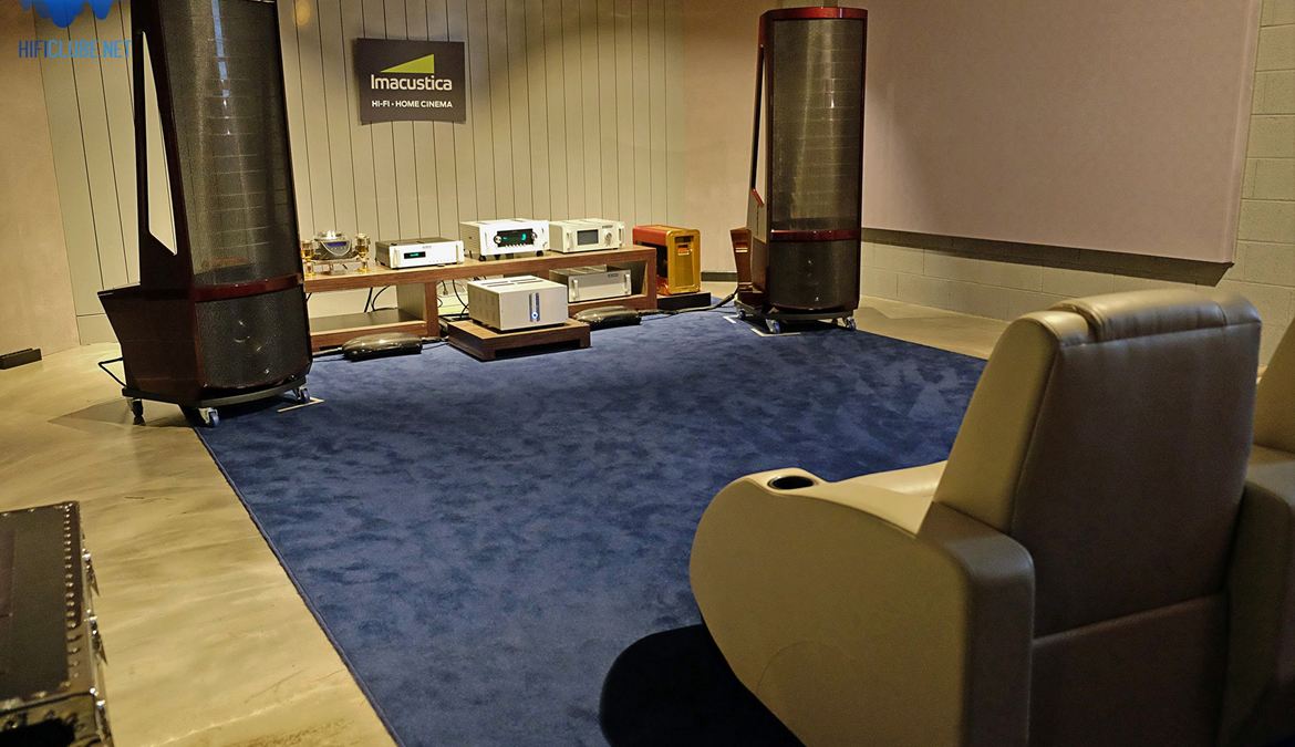 As Martin Logan Neolith no auditório principal da Imacustica em Lisboa