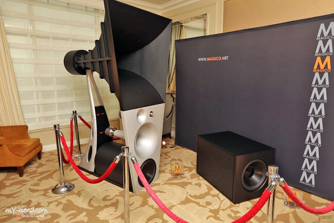 The incredibly expensive (600 grand!), three horned Magico Ultimate III 