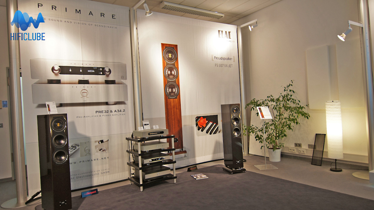 Highend 2013 - sala da Elac/Primare, um som high end por um preço low end
