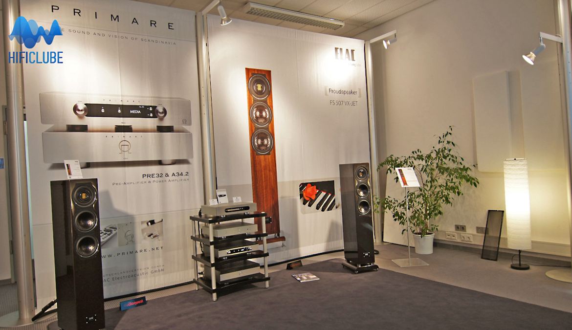 Highend 2013 - sala da Elac/Primare, um som high end por um preço low end