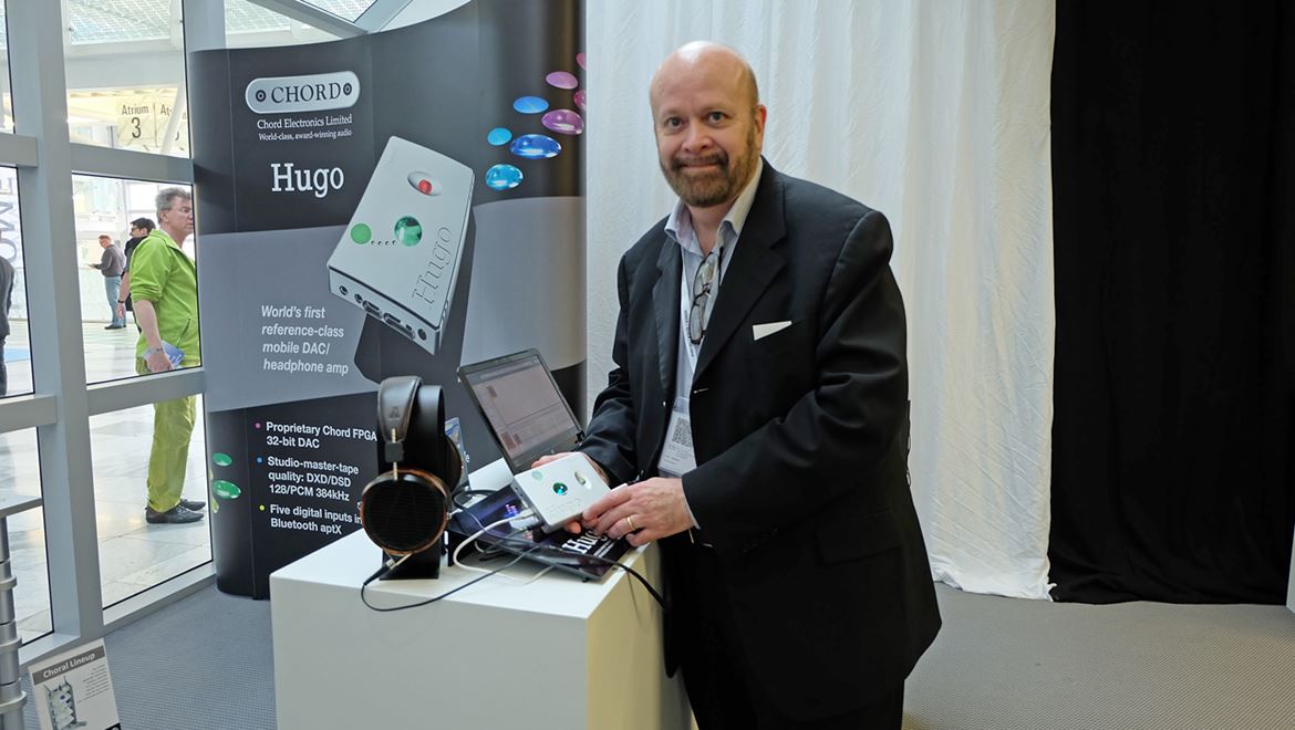 A smiling John Franks showing little Hugo, the most advanced portable HD DAC in the world. And the best too. Read my review and find out why. By the way all the videos were edited using Hugo as a fine tool courtesy of John Franks. Kudos to you John!