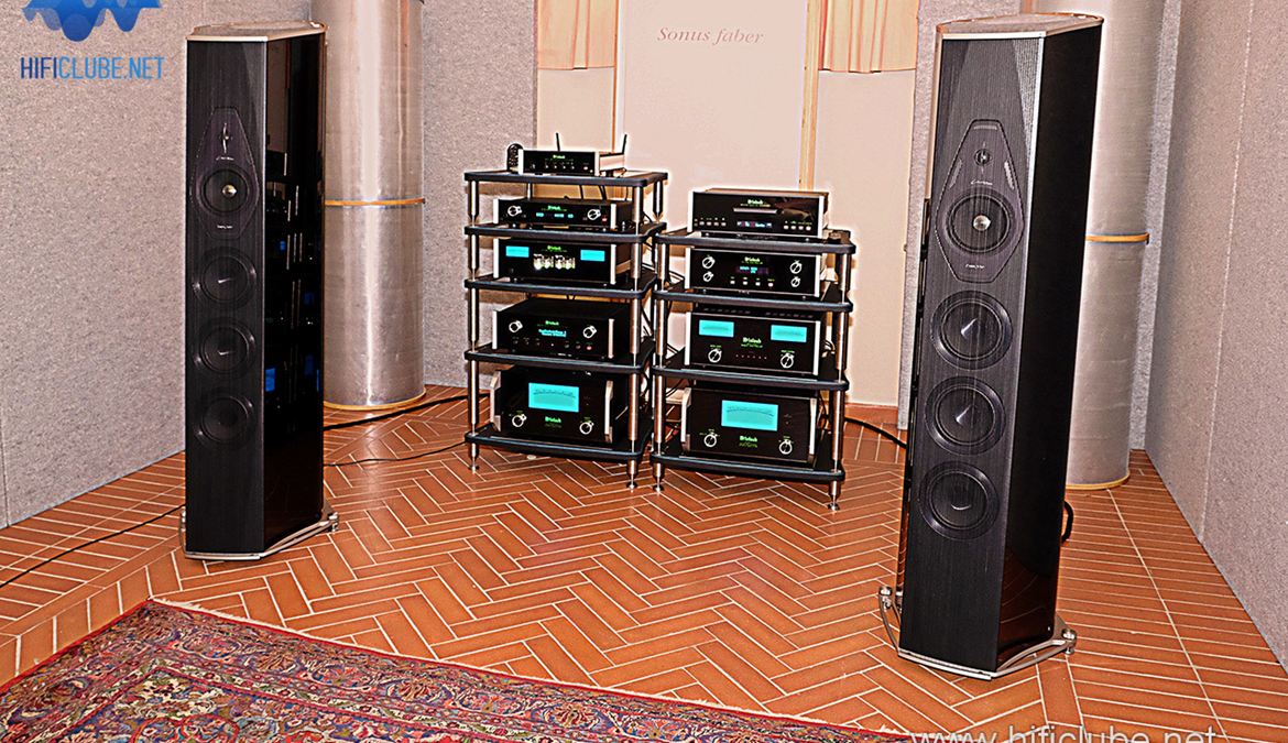 WOM 2016 - Sistema McIntosh/Sonus faber Lilium em demonstração activa numa sala do Hotel Castilo, Forte Village, Sardenha