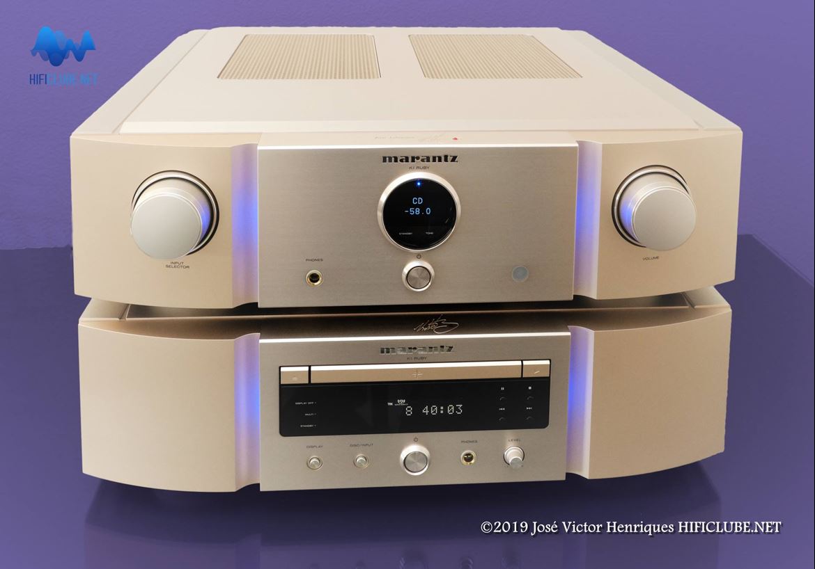 Marantz PM /SA KI Ruby combo: casamento perfeito de design e performance.