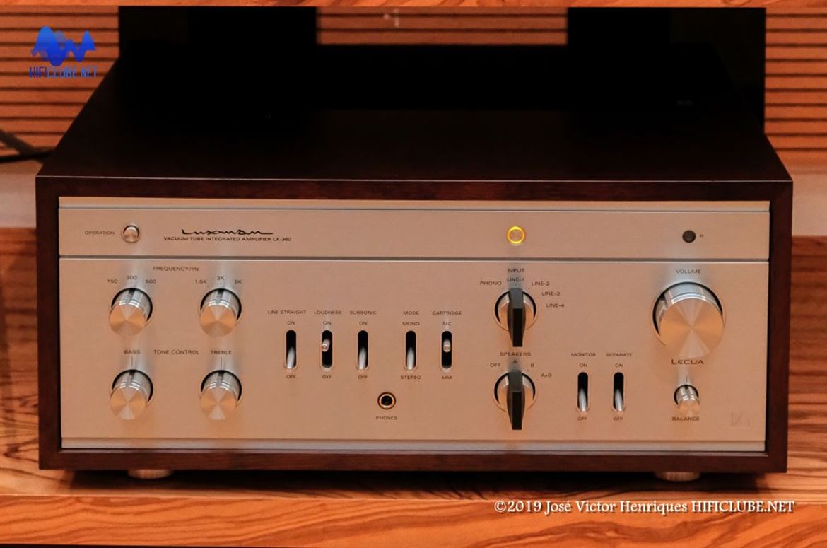 Integrado Luxman a válvulas LX-380 (em versão vintage)