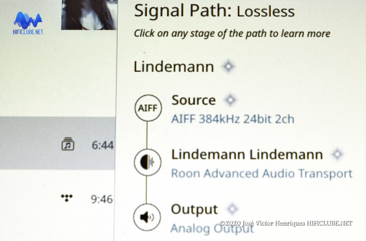 O Network descodifica ficheiros aiff em PCM384 kHz