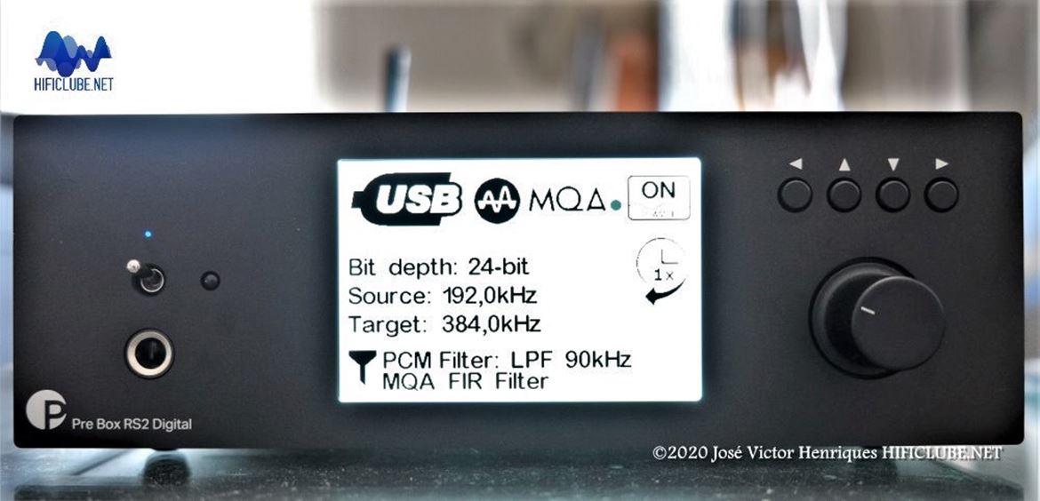 Pre Box RS2 Digital - MQA com upsampling automático e reclocking