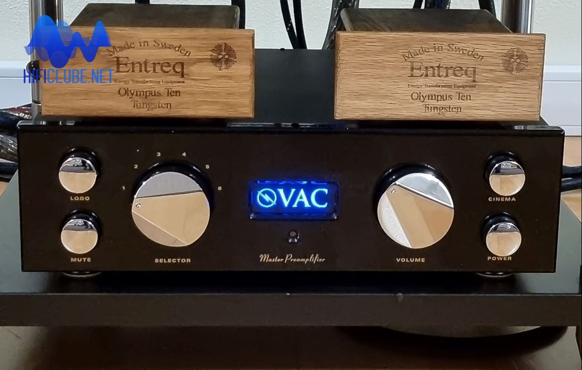 VAC Master Preamplifier e as misteriosas caixas de madeira das Entreq.