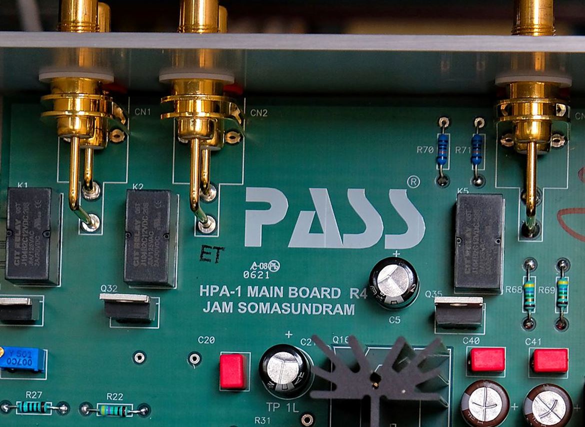 Pass Labs HPA-1 main board signed by Jam Somasundram. Photo by JVH