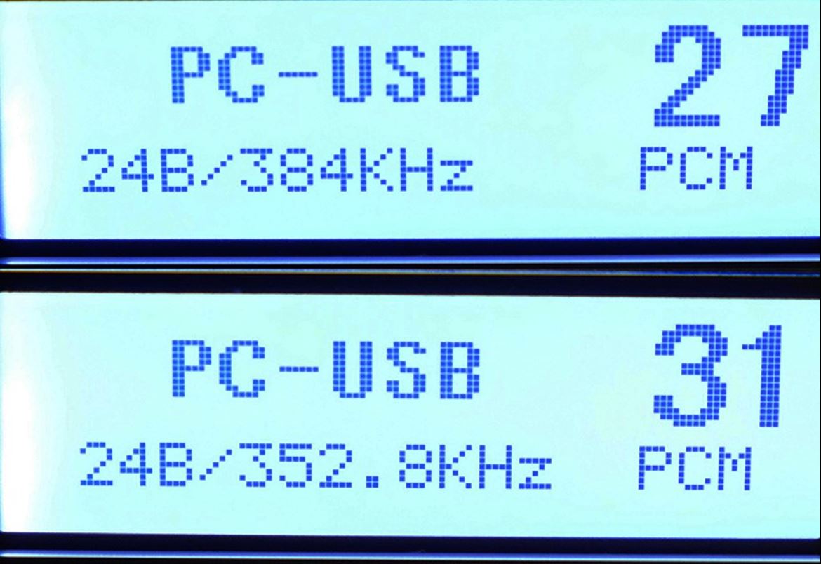 A14MkII cumpre na integra as especificações: PCM 384kHz e MQA/MQA Studio 352,8kHz. E via Roon reproduz DSD128 como PCM 352,8kHz. (ver MQA em baixo)