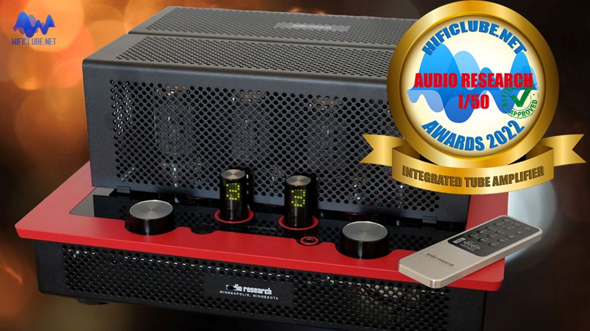 Audio Research I50 tube integrated amplifier was awarded by Hificlube.net