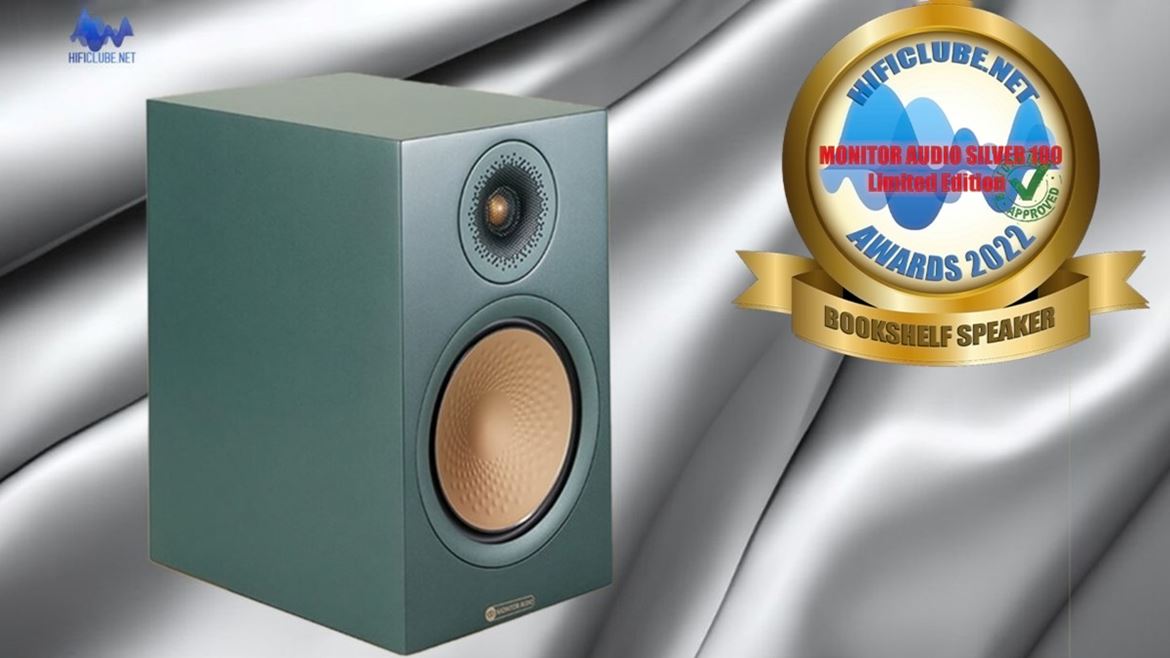 Divulgação antecipada: as MA Silver 100 LE vão receber do Hificlube.net o Bookshelf Speaker 2022 Award, na longa lista que será publicada no final do ano.