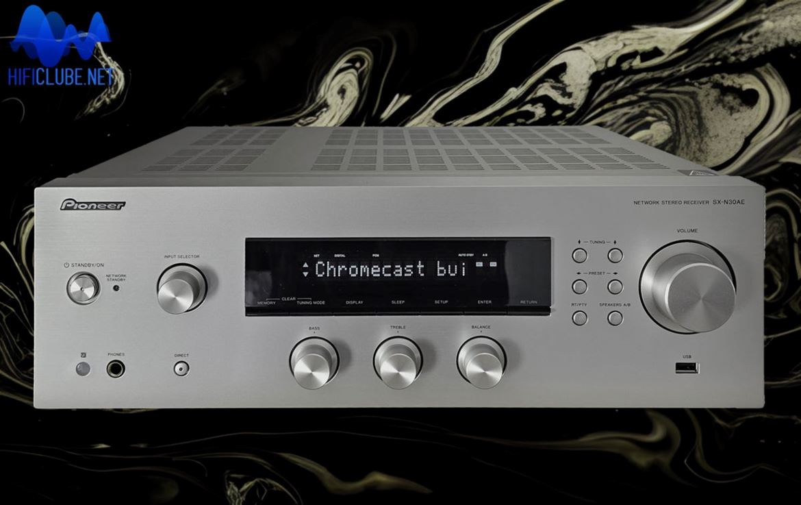 Pioneer Stereo Receiver SX-N30AE, um portal acessível para o mundo da música digitalizada.
