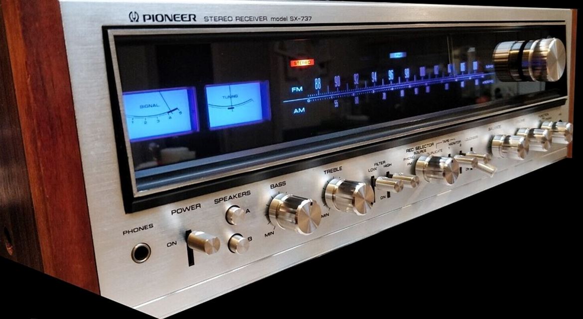 Pioneer Stereo Receiver Model SX-737 de 1974.