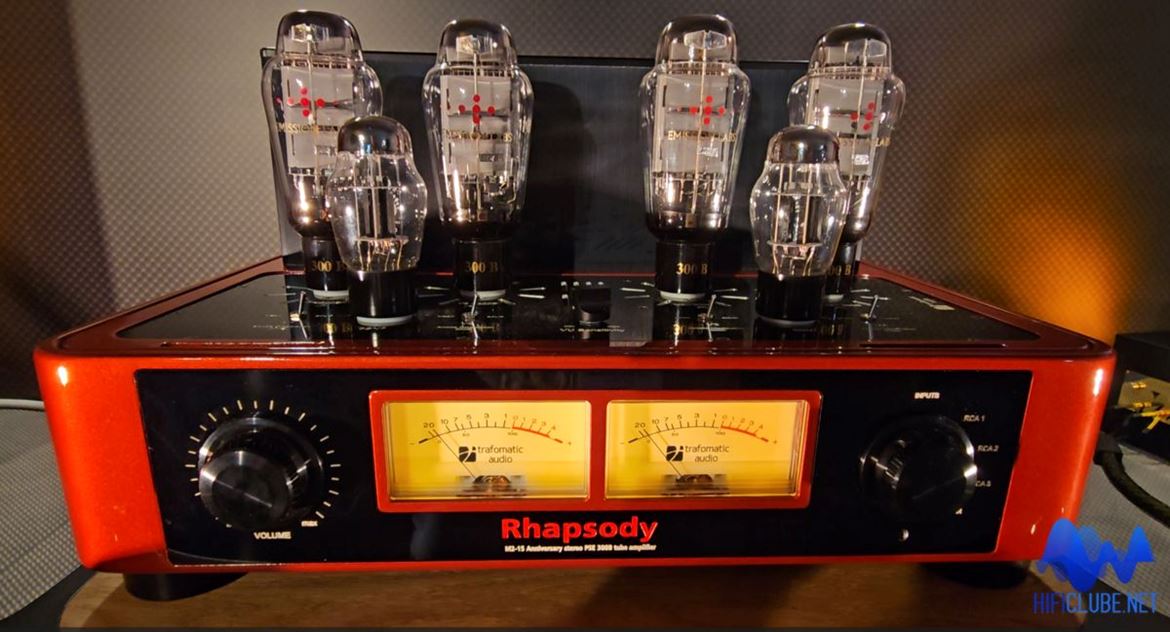Trafomatic Audio Rhapsody integrated tube (300B) amplifier.