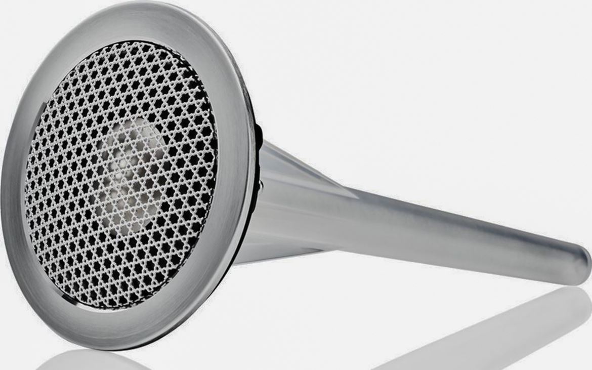 The titanium tweeter also has a longer charge tube. (Photo courtesy of B&W)