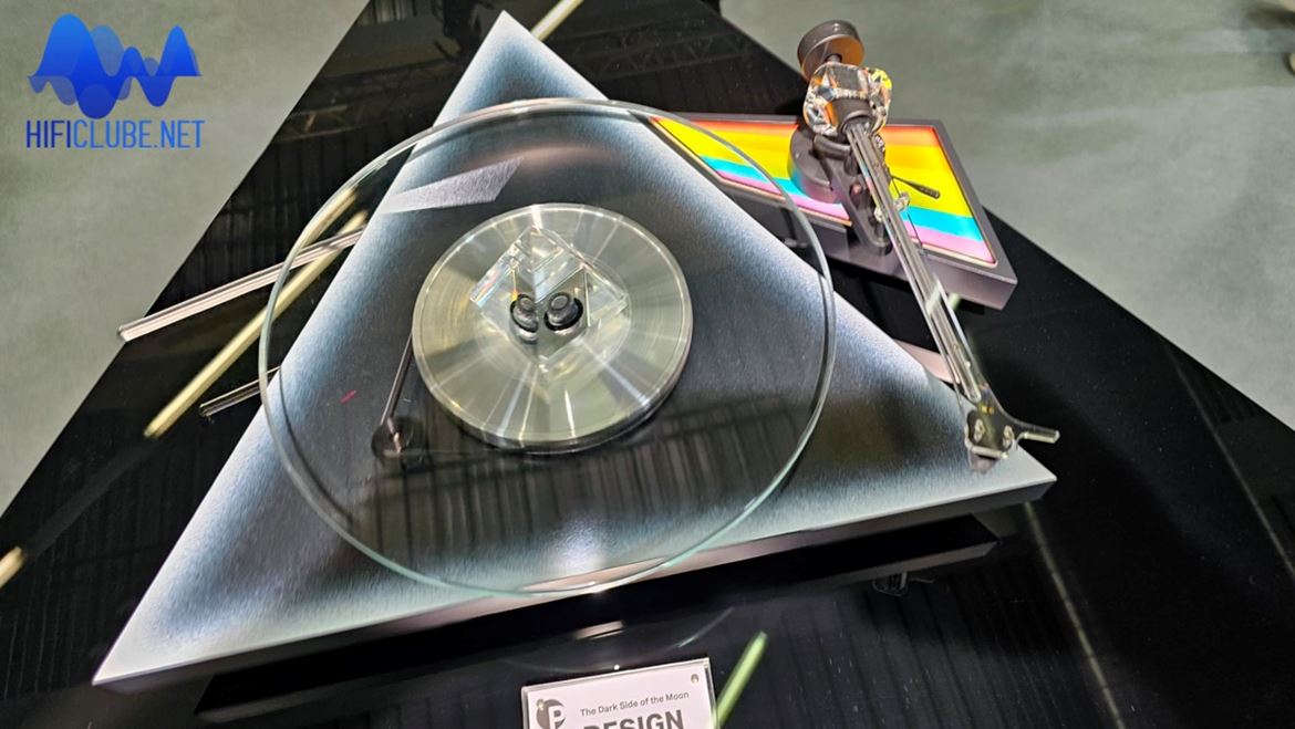 Pro-Ject Design turntable, celebrating the Dark Side of the Moon