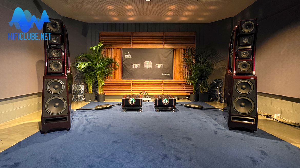 Auditório 3: as Wilson Audio XVX em toda as sua glória, com amplificação Dan D'Agostino Relentless 800