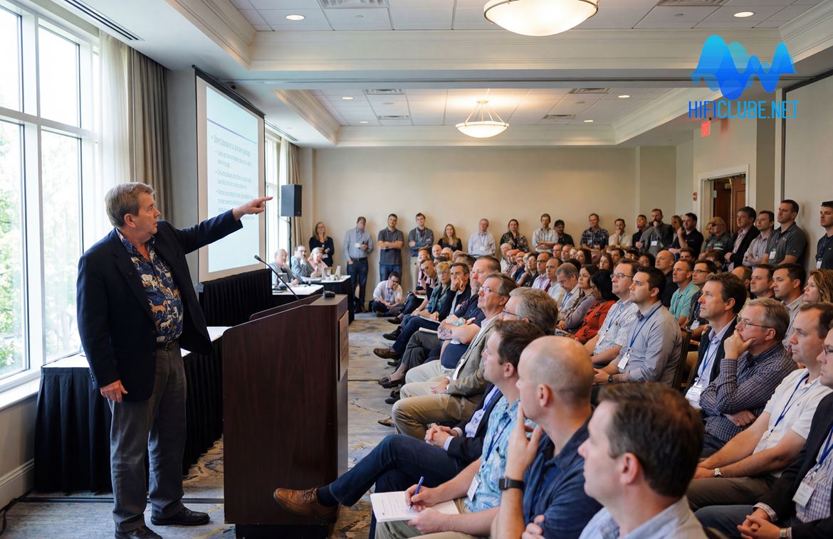 O Mestre Harry pearson dá uma palestra sobre transparência em áudio.