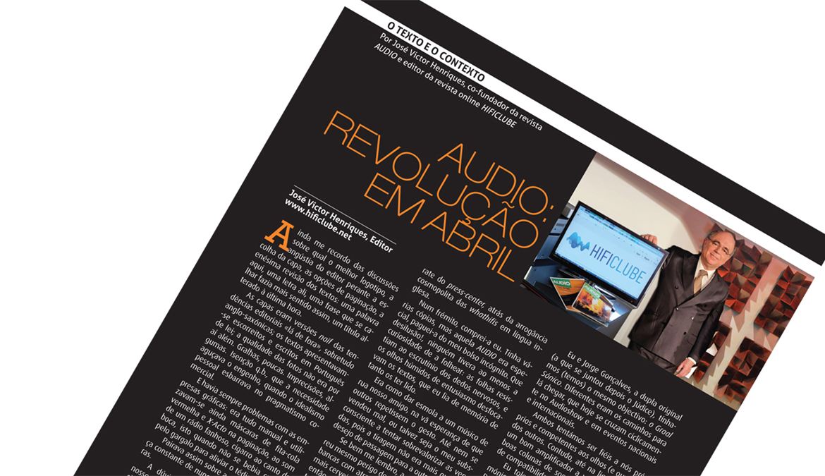 JVH volta a pôr o branco no preto na comemoração dos 25 anos da revista AUDIO