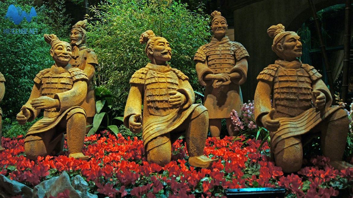 A exposição de réplicas de guerreiros de terracota no Bellagio são o reflexo do poder económico da China nos EUA