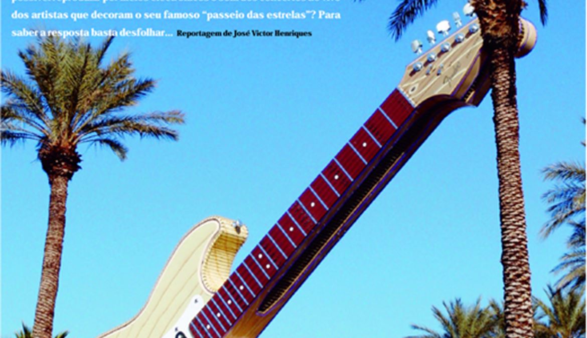 Las Vegas: a mítica guitarra do Hard Rock, que ficava em frente ao Alexis Park onde in illo tempore se exibia o high performance audio