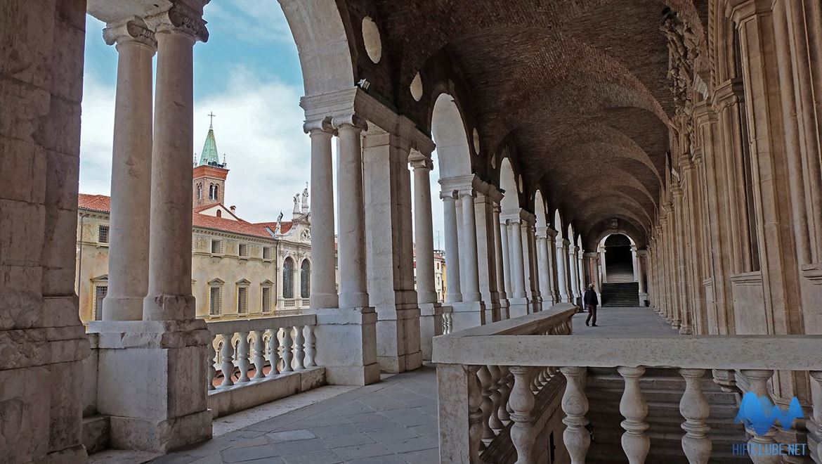 Claustros superiores  da Basilica Paladdiana, em Vicenza