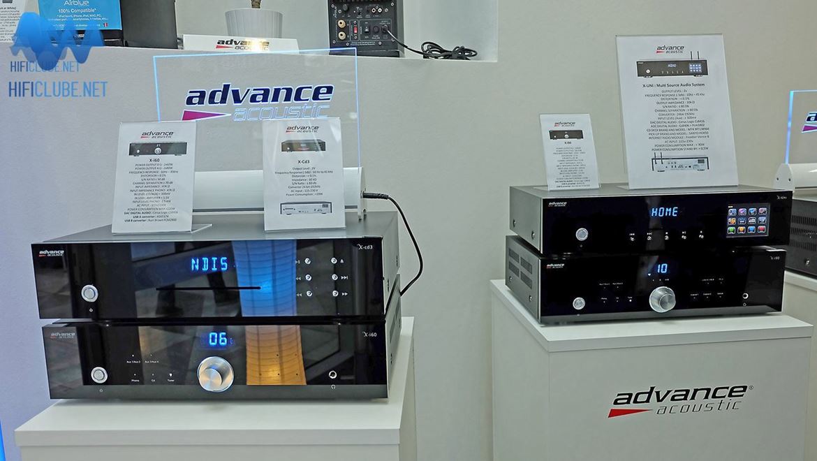 Exposição de electrónica Advance Acoustics, acessível a todas as bolsas em época de crise.