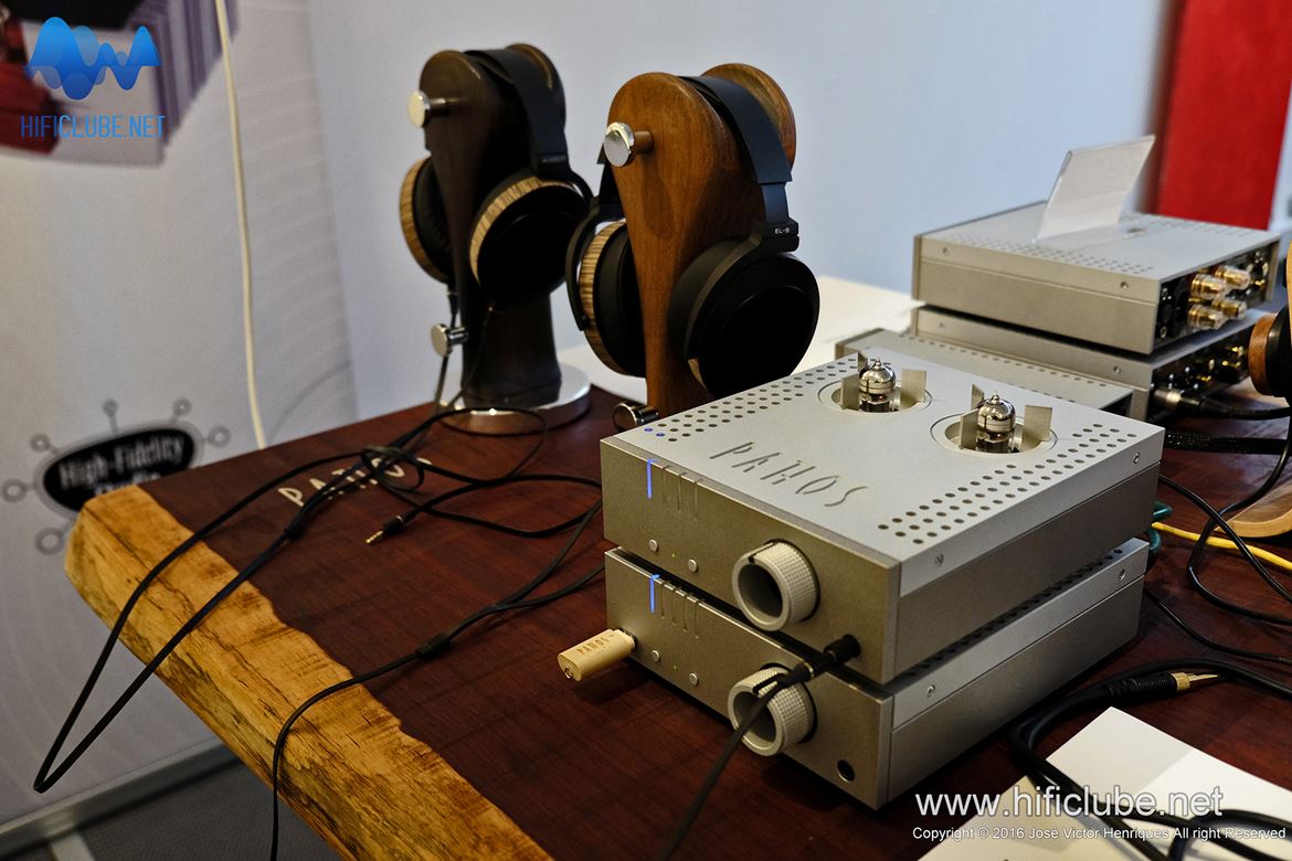 Pathos Aurium headphone amplifier. Underneath the new Converto EVO DAC.