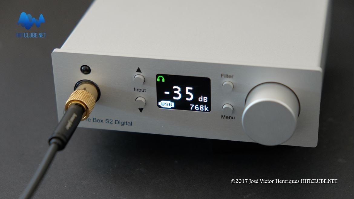 O Pre Box S2 Digital é também compatível com  PCM768k, o que pudemos confirmar.